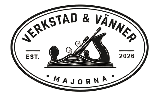 Verkstad & Vänner logotyp — träverkstad i Majorna
